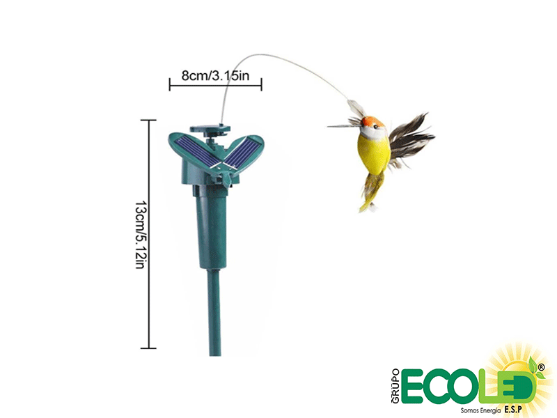 Estatua Solar De Jardín Tiki Pájaro Carpintero 38 Cm Mmg | Cuotas Sin