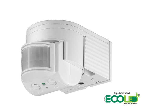 Sensor de movimiento 180° con interruptor