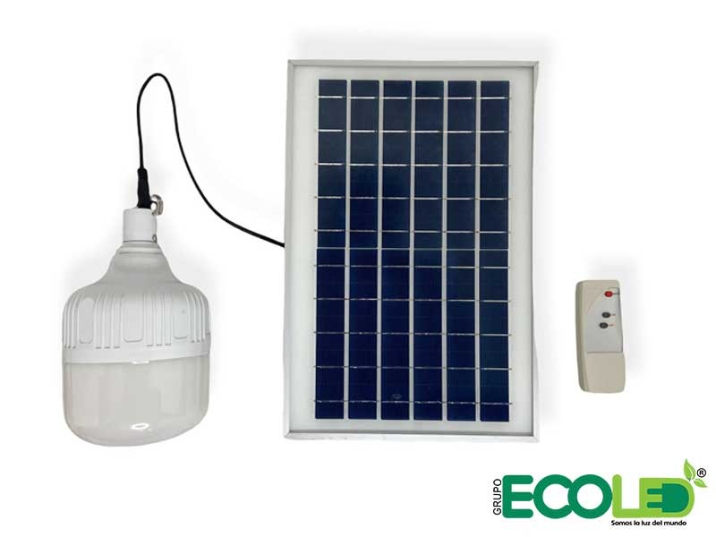 chupar dividir pobreza Bombillos LED Con Panel Solar Bulb Camping 50W - 100W – Ecoled Colombia
