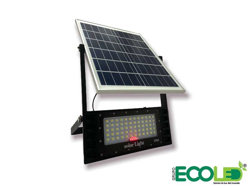 Lampara Led Solar 100W Con Sensor De Movimiento – Ecoled Colombia