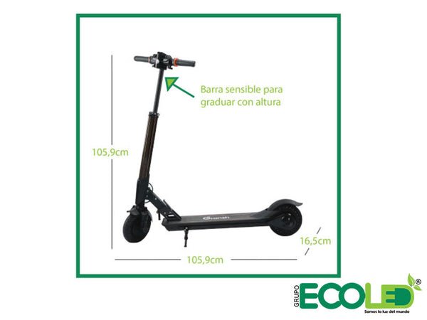 Patineta Eléctrica Oransh 500W Naranja