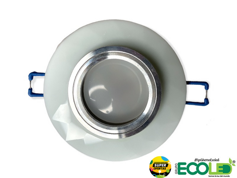 Bala led redonda blanca interior satinado Topacio