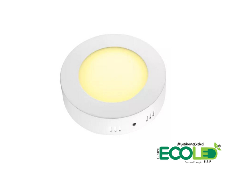 Panel Led redondo sobreponer