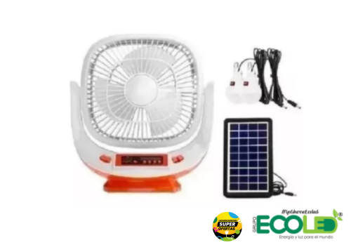 Ventilador solar mini multifuncional