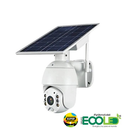 Cámara de seguridad inalámbrica con red WiFi, batería solar