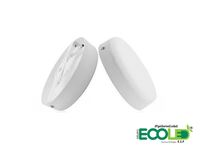 Panel LED Redondo Frameless Tipo Pastel De Sobreponer