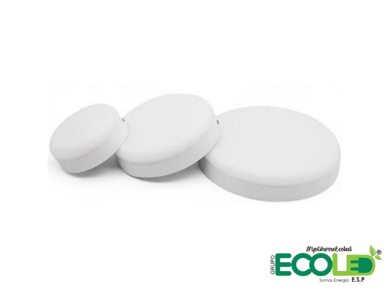 Panel LED Redondo Frameless Tipo Pastel De Sobreponer