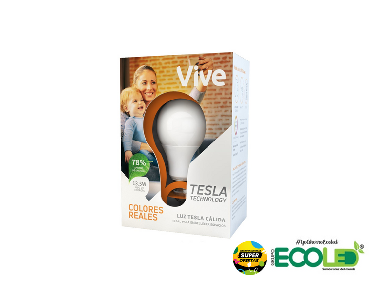 Bombillo Tesla luz cálida Celsia