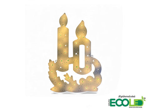 Figura Navideña Velas