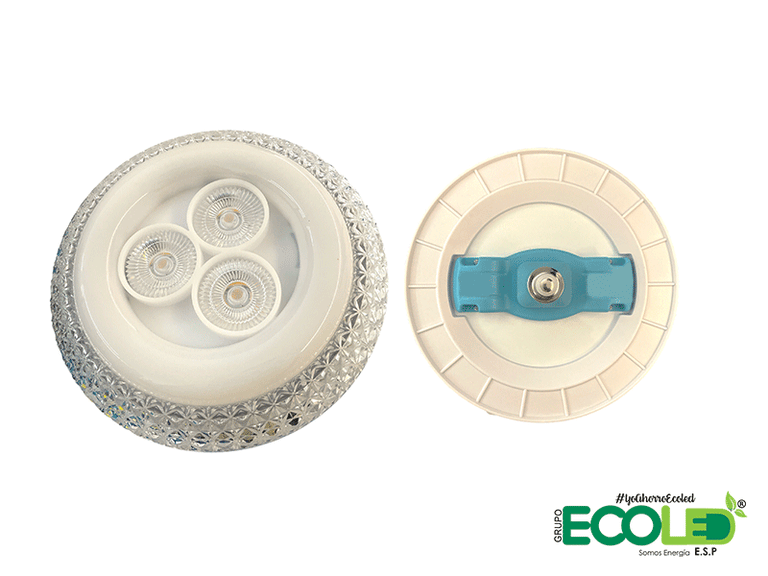 BOMBILLO LED UFO 36W CRYSTALLIZED 3 TONOS 6500K+4000K+RGB