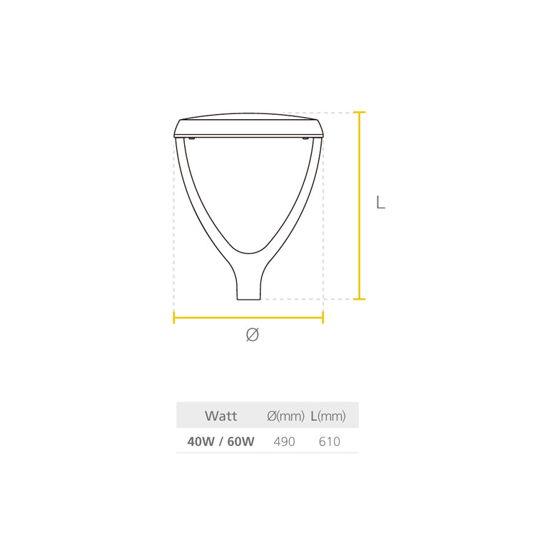 LED STREET LIGHT SPRING G2 40W - 60W