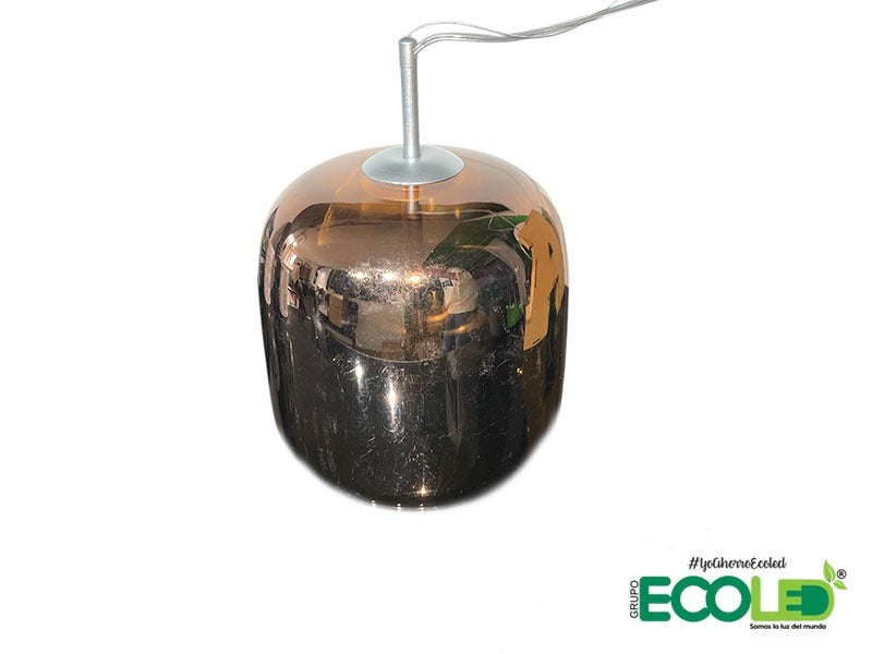 Lámpara Colgante Copper en Cristal – Luz Cálida