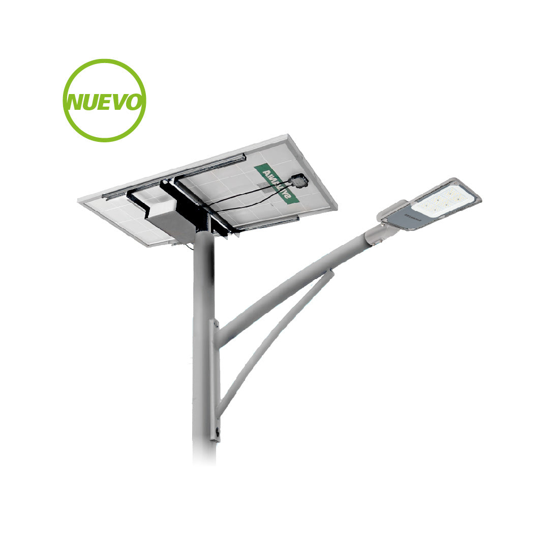 LUMINARIA ALUMBRADO PÚBLICO CON SISTEMA SOLAR ZD229 batería LITIO 36H
