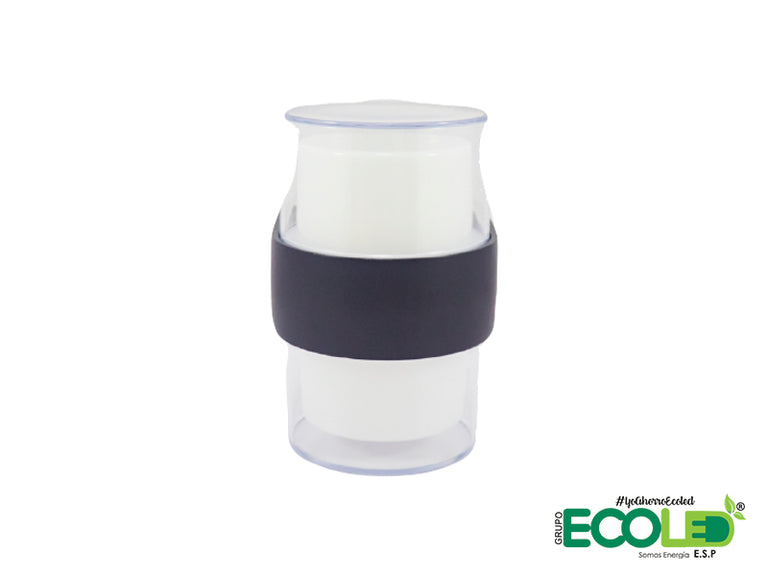 APLIQUE DECORATIVO BLACK OPALIZED ACRYLIC DOUBLE CYLINDER 10W