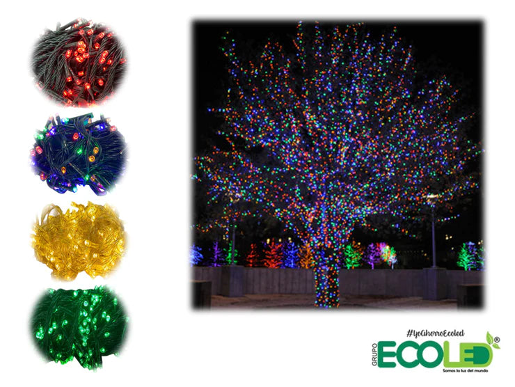 Carrete Luces De Navidad LED Lineales de 100 metros (cálida - blanca)