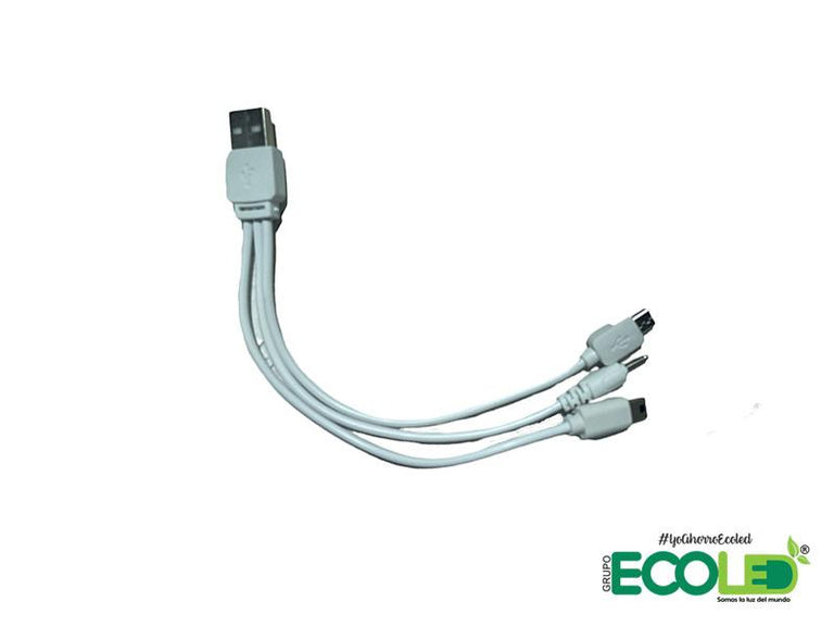 Bombillo recargable USB 10W con panel solar