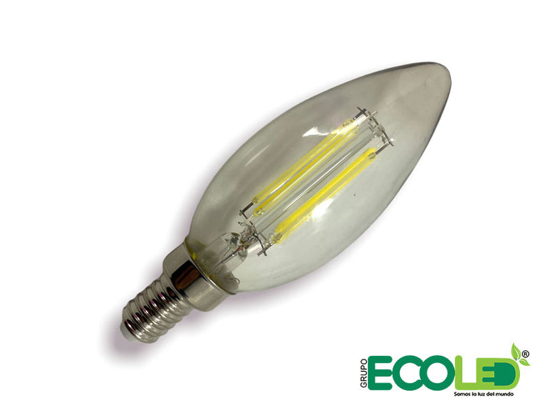 Bombillo led Vela C35 blanca