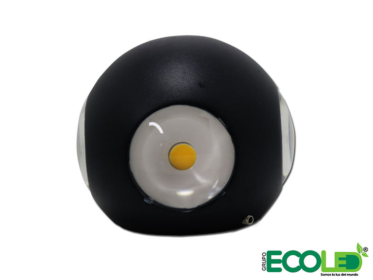 Aplique de pared Ovni negro