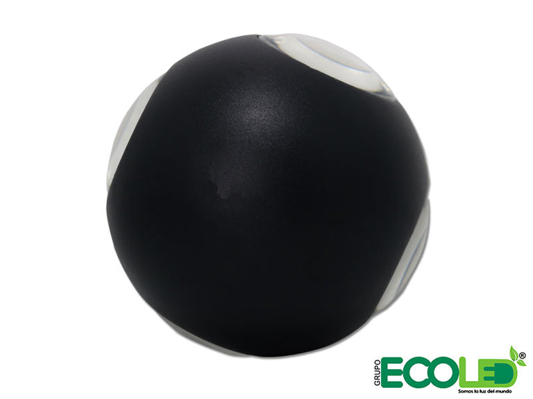 Aplique de pared Ovni negro