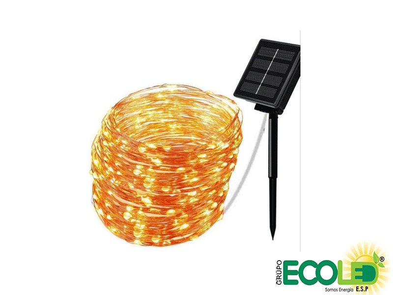 Lluvia Solar Navideña 6x50