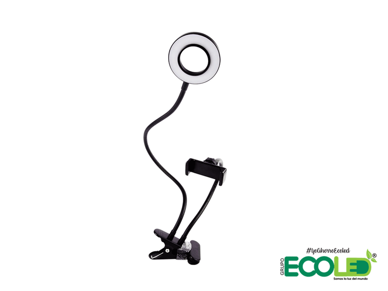 Aro de luz selfie con soporte