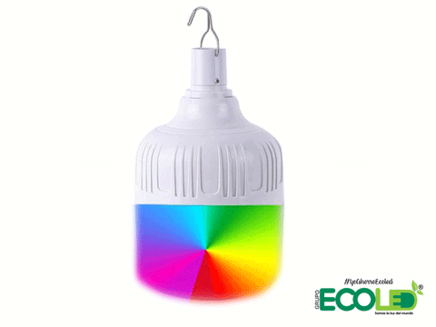 Bombillos LED Con Panel Solar Encapsulado Multicolor 50W - 100W