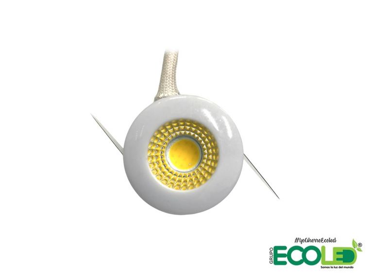 Bala Led Nicho 1W - 3W Color Blanco y Negra, Luz Blanca y Cálida