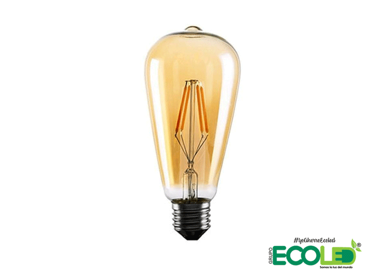 Bombillo Vintage Pera LED 6w