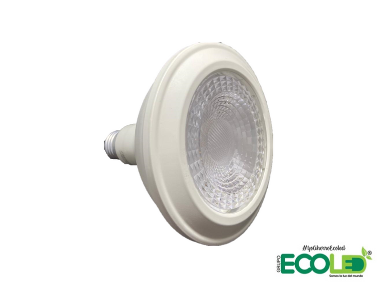 bombillo super led vista 3/4 frontal fondo transparente 