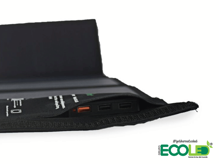 Cargador Power Bank solar plegable