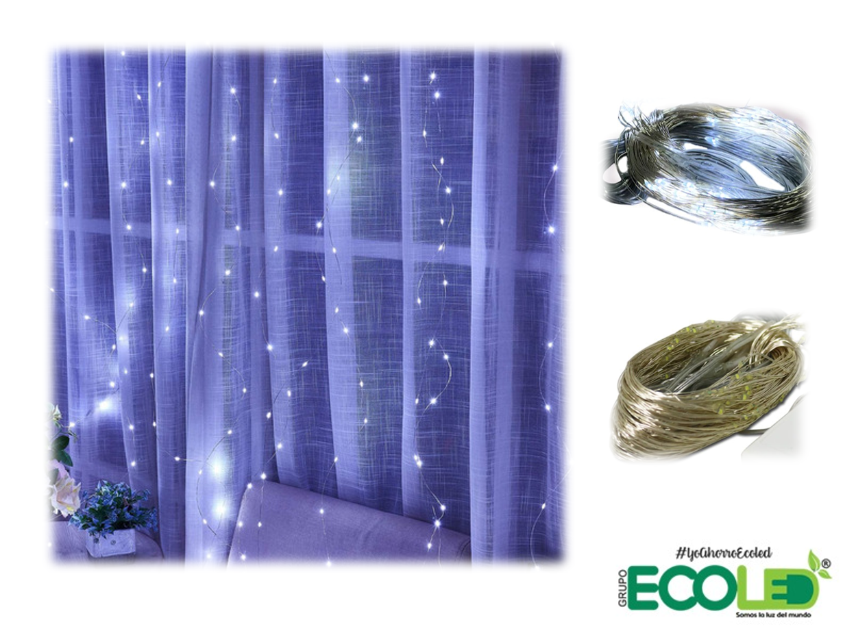 Luces led Cortina 6x2