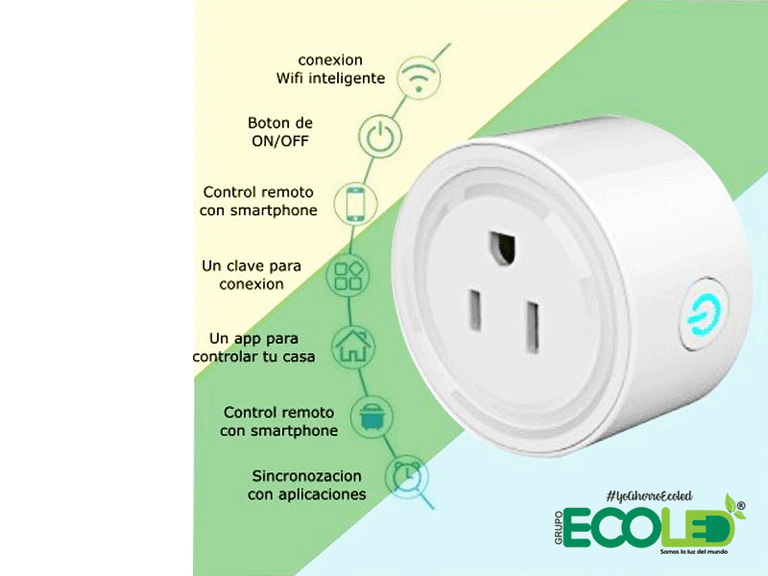Toma Inteligente (smart Plug) Wifi aplicable Alexa Y Google Home