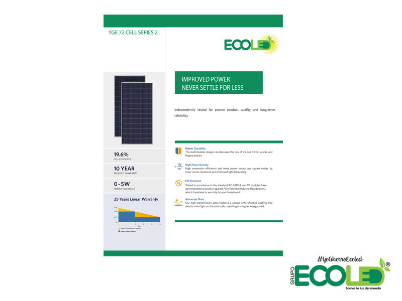 Modulo  Solar 330W 24V Policristalino