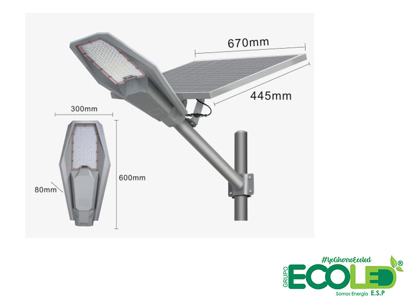 LUMINARIA 400W SOLAR PANEL APARTE