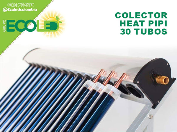 Colector solar Heat Pipe (30 tubos)