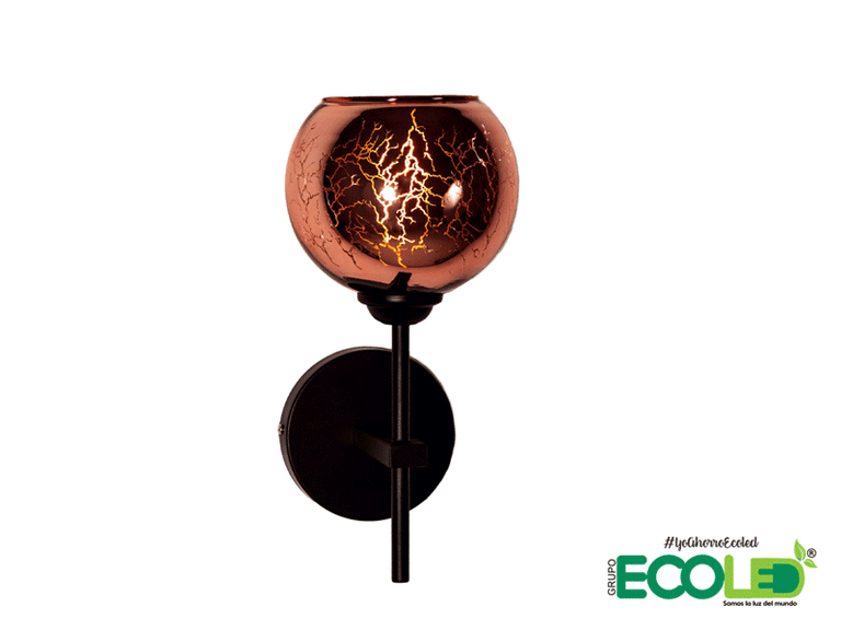 Lámpara aplique de pared Amberino