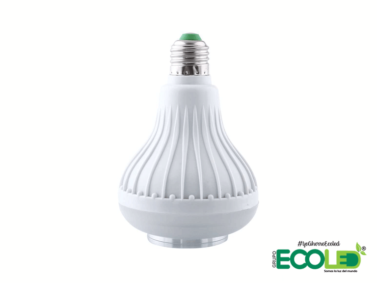 bombillo parlante vista lateral fondo transparente