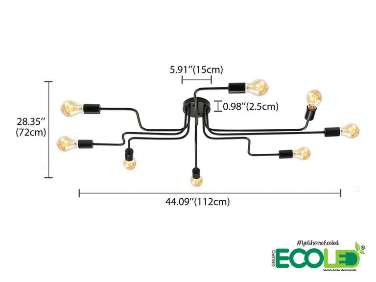 Lámpara de Techo Vintage  BAYCHEER