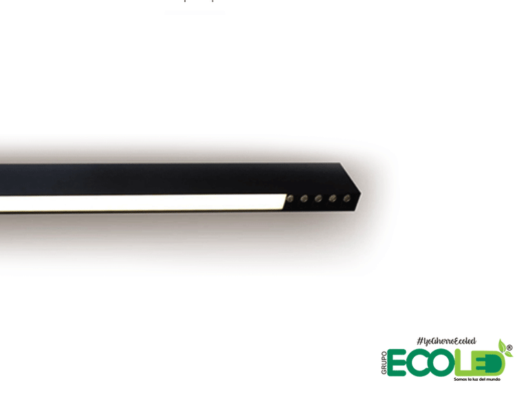 Lineal LED Estilo Moderno De Chasis Negro 4.000K