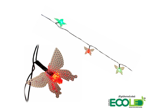 Luces lineal Mariposas de colores