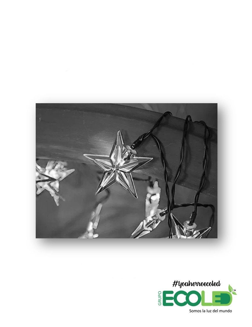 Luces Navideñas Lineal Estrellas luz blanca