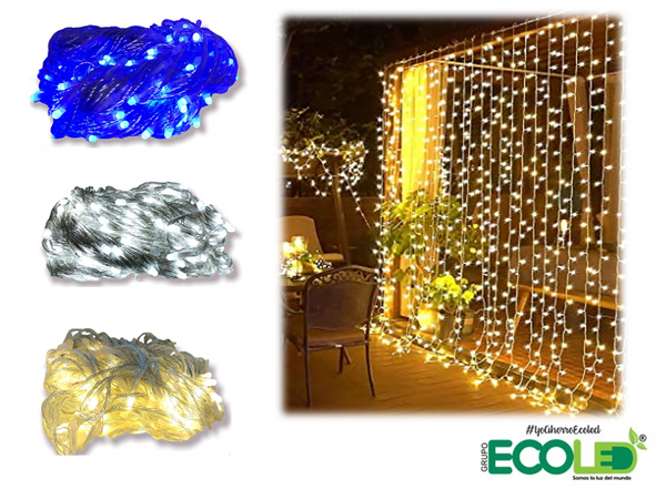 Luces led Cascada Chorro 10x2