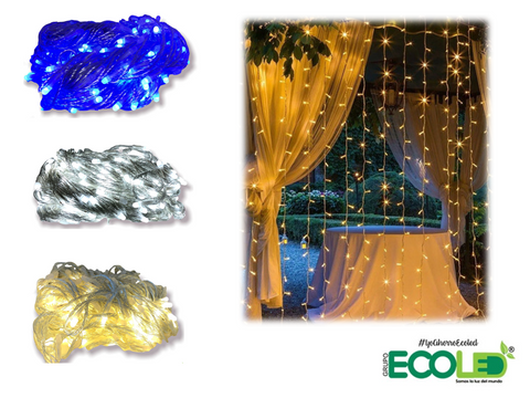 Luces led Cascada Chorro 6x3