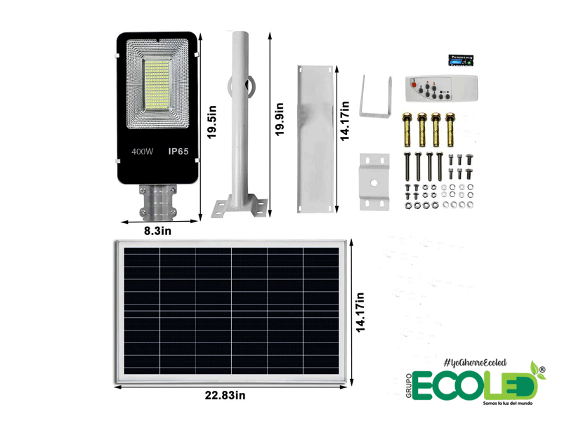 Lampara Solar Led ECO-WORTHY 400W