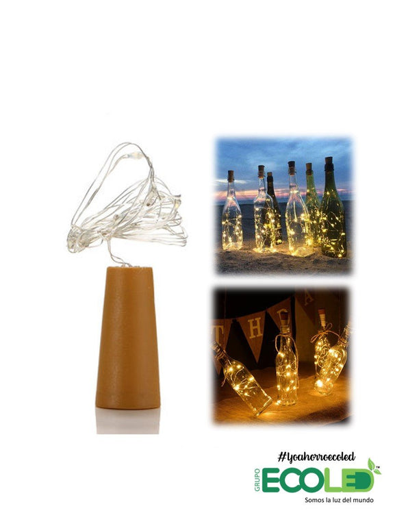 Luz led alambre tipo corcho