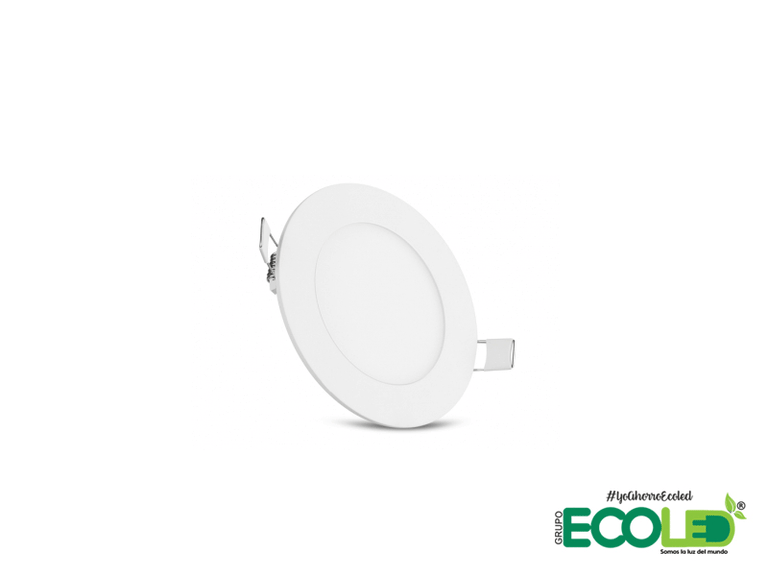 Panel Led 6500K Redondo De Incrustar Luz Blanca