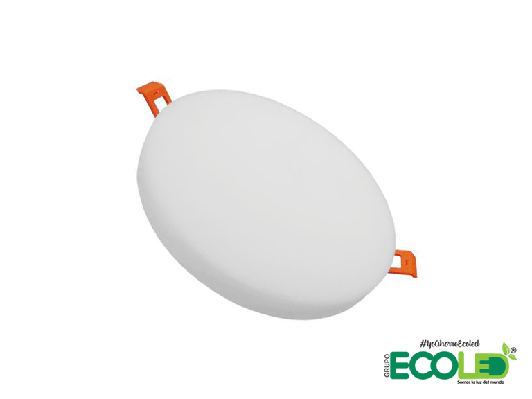 Panel LED Redondo Frameless Tipo Pastel De Incrustar