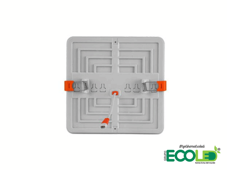 Panel LED Cuadrado Frameless Tipo Pastel De Incrustar