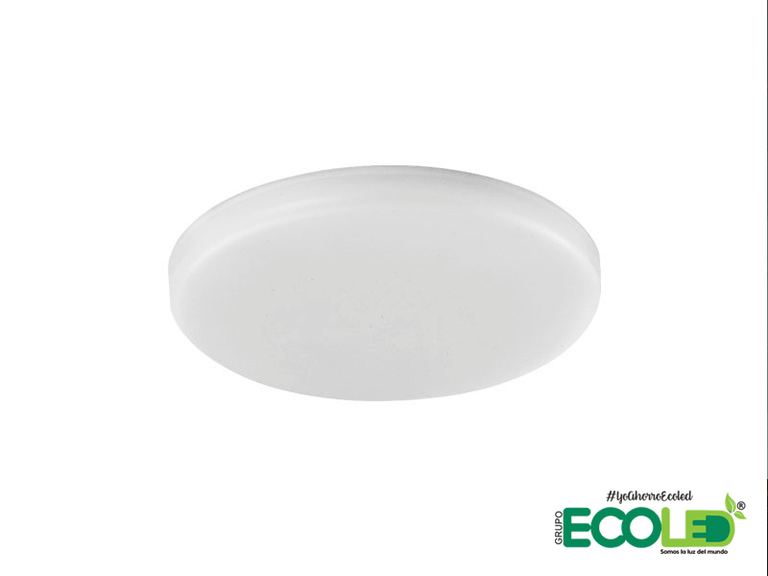 Panel LED Redondo Frameless Tipo Pastel De Incrustar
