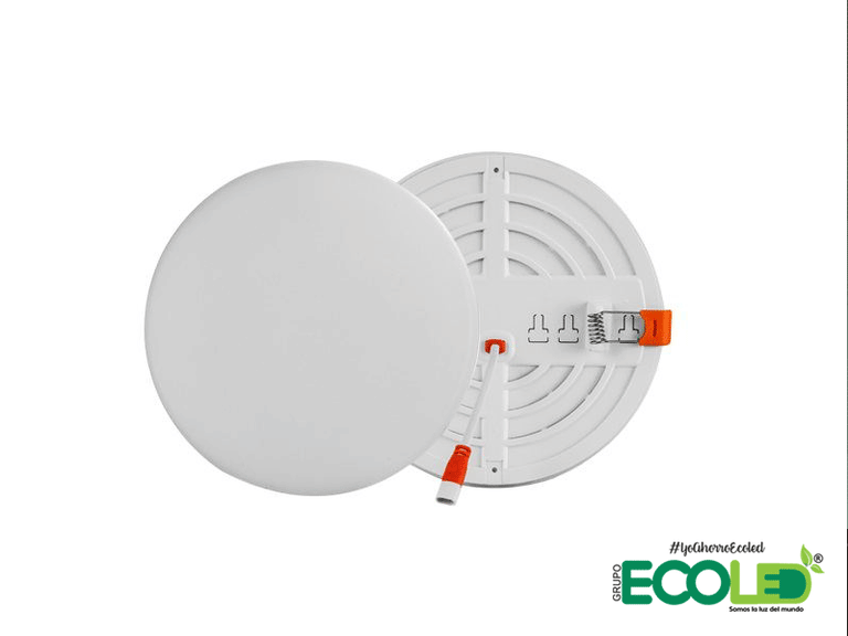 Panel LED Redondo Frameless Luz Blanca Tipo Pastel De Incrustar